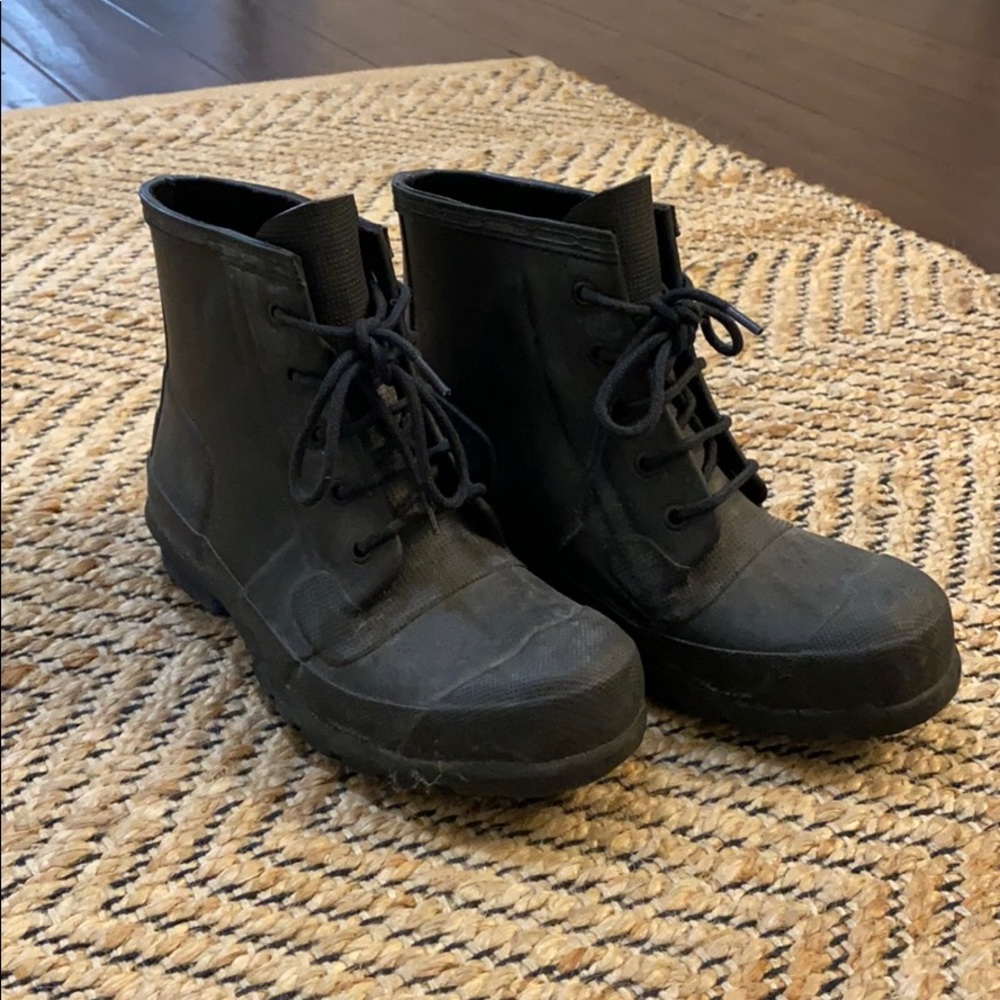Hunter Lace up Rain boots